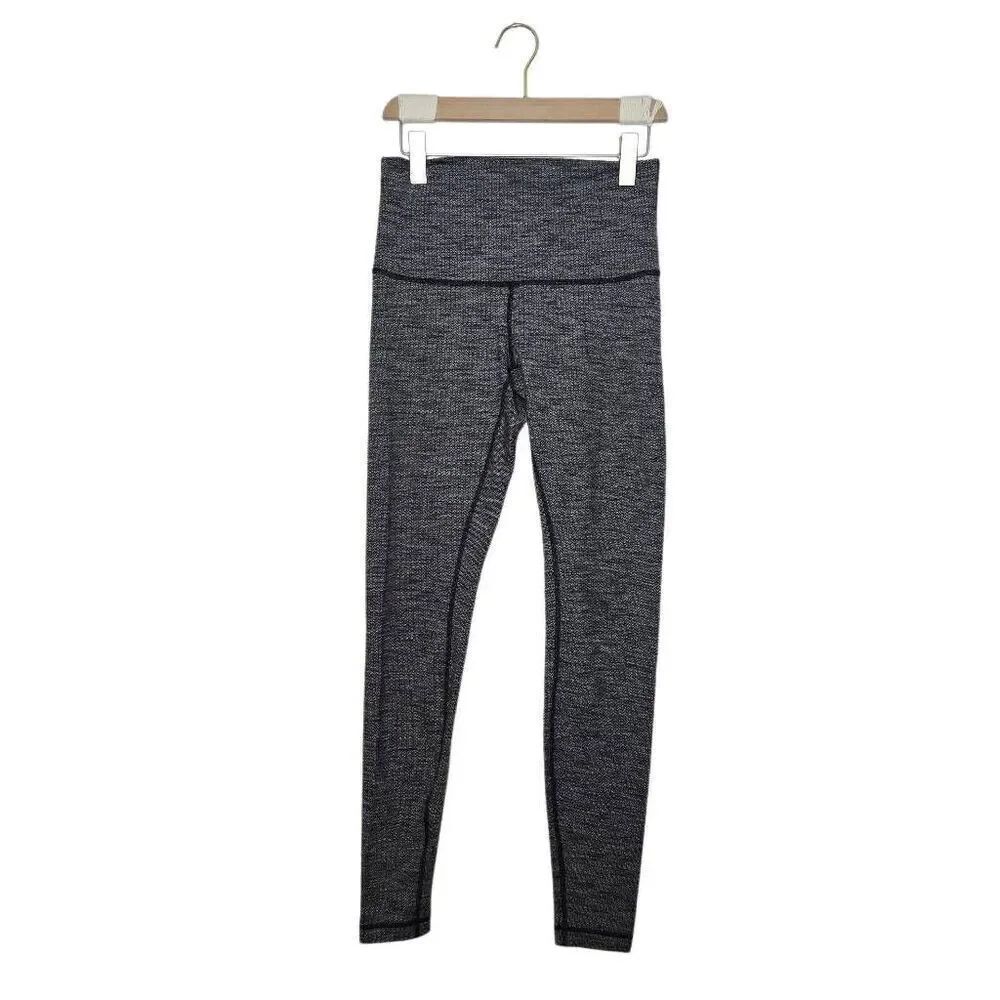 Lululemon Wunder Under Hi-Rise Leggings Size 8 Heathered Black